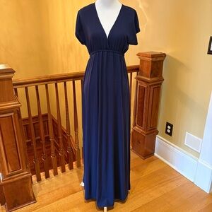 NWT Maxi Oxford Navy Blue Dress Wmn’s XS